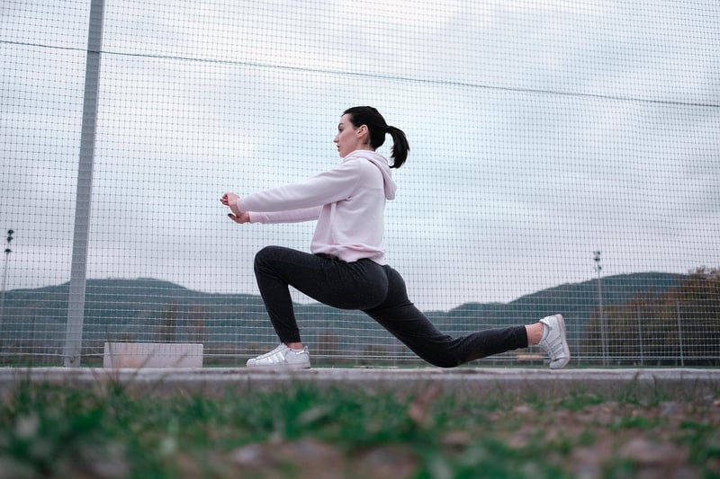 Woman practicing Pilates